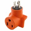 Ac Works 30A 4-Prong L14-30P Generator Plug to 6-50R 50A 250V Welder Adapter WDL1430650